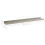 Wall shelves 4 units concrete gray 60x9x3 cm by vidaXL, Shelves and shelves - Ref: Foro24-326705, Price: 32,02 €, Discount: %