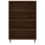 Aparador alto madera de ingeniería marrón roble 57x35x90 cm