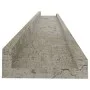 Estantes de pared 4 unidades gris hormigón 80x9x3 cm de vidaXL, Estantes y estanterías - Ref: Foro24-326706, Precio: 28,28 €,...