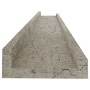 Wall shelves 4 units concrete gray 80x9x3 cm by vidaXL, Shelves and shelves - Ref: Foro24-326706, Price: 28,64 €, Discount: %
