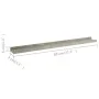 Estantes de pared 4 unidades gris hormigón 80x9x3 cm de vidaXL, Estantes y estanterías - Ref: Foro24-326706, Precio: 28,28 €,...