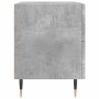 Mesita de noche madera ingeniería gris hormigón 40x35x47,5 cm