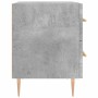 Mesita de noche madera ingeniería gris hormigón 40x35x47,5 cm