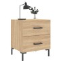 Mesita de noche madera de ingeniería roble Sonoma 40x35x47,5 cm