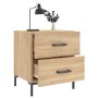 Mesita de noche madera de ingeniería roble Sonoma 40x35x47,5 cm