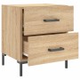 Mesita de noche madera de ingeniería roble Sonoma 40x35x47,5 cm