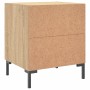 Mesita de noche madera de ingeniería roble Sonoma 40x35x47,5 cm