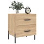 Mesita de noche madera de ingeniería roble Sonoma 40x35x47,5 cm