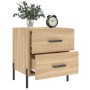Mesita de noche madera de ingeniería roble Sonoma 40x35x47,5 cm