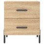 Mesita de noche madera de ingeniería roble Sonoma 40x35x47,5 cm