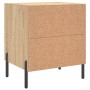 Mesita de noche madera de ingeniería roble Sonoma 40x35x47,5 cm