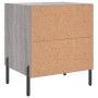 Mesita de noche madera de ingeniería gris Sonoma 40x35x47,5 cm