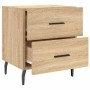 Mesita de noche madera de ingeniería roble Sonoma 40x35x47,5 cm