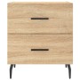 Mesita de noche madera de ingeniería roble Sonoma 40x35x47,5 cm