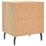 Mesita de noche madera de ingeniería roble Sonoma 40x35x47,5 cm