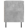Mesita de noche madera ingeniería gris hormigón 40x35x47,5 cm