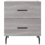 Mesita de noche madera de ingeniería gris Sonoma 40x35x47,5 cm