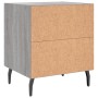 Mesita de noche madera de ingeniería gris Sonoma 40x35x47,5 cm