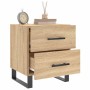 Mesita de noche madera de ingeniería roble Sonoma 40x35x47,5 cm