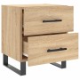 Mesita de noche madera de ingeniería roble Sonoma 40x35x47,5 cm