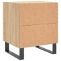 Mesita de noche madera de ingeniería roble Sonoma 40x35x47,5 cm