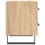 Mesita noche 2 uds madera ingeniería roble Sonoma 40x35x47,5 cm