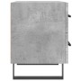 Mesita de noche madera ingeniería gris hormigón 40x35x47,5 cm