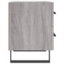 Mesita de noche madera de ingeniería gris Sonoma 40x35x47,5 cm