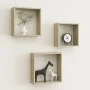 Cube wall shelves 3 units Sonoma oak by vidaXL, Shelves and shelves - Ref: Foro24-326719, Price: 31,02 €, Discount: %