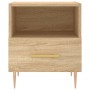 Mesita de noche madera de ingeniería roble Sonoma 40x35x47,5 cm