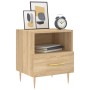 Mesita de noche madera de ingeniería roble Sonoma 40x35x47,5 cm