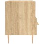 Mesita noche 2 uds madera ingeniería roble Sonoma 40x35x47,5 cm