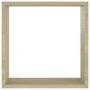 Cube wall shelves 3 units Sonoma oak by vidaXL, Shelves and shelves - Ref: Foro24-326719, Price: 31,02 €, Discount: %