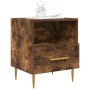 Mesita noche 2 uds madera ingeniería roble ahumado 40x35x47,5cm