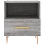 Mesita de noche madera de ingeniería gris Sonoma 40x35x47,5 cm