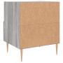 Mesita de noche madera de ingeniería gris Sonoma 40x35x47,5 cm