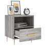 Mesita de noche madera de ingeniería gris Sonoma 40x35x47,5 cm