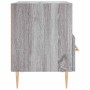 Mesitas noche 2 uds madera ingeniería gris Sonoma 40x35x47,5 cm