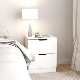 Mesita de noche madera contrachapada blanco 40x40x50 cm de vidaXL, Mesitas de noche - Ref: Foro24-326723, Precio: 61,33 €, De...