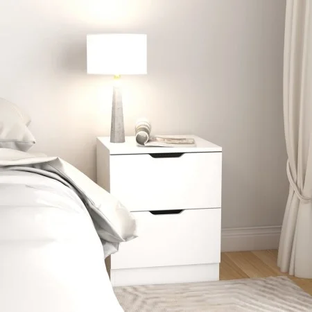 White plywood bedside table 40x40x50 cm by vidaXL, Nightstands - Ref: Foro24-326723, Price: 60,50 €, Discount: %