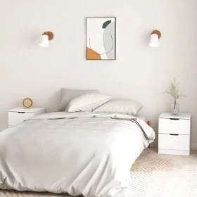 Nightstands 2 pcs engineered wood white 40x40x50 cm by vidaXL, Nightstands - Ref: Foro24-326724, Price: 104,44 €, Discount: %