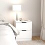 Nightstands 2 pcs engineered wood white 40x40x50 cm by vidaXL, Nightstands - Ref: Foro24-326724, Price: 106,06 €, Discount: %