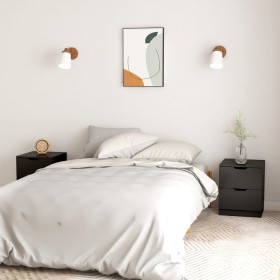 Nightstands 2 pcs engineered wood black 40x40x50 cm by vidaXL, Nightstands - Ref: Foro24-326726, Price: 102,57 €, Discount: %