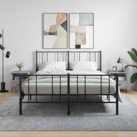 Mesitas noche 2 uds madera ingeniería gris Sonoma 40x35x47,5 cm Mesitas noche 2 uds madera ingeniería gris Sonoma 40x35x47,5 cm