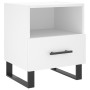Mesita de noche madera de ingeniería blanco 40x35x47,5 cm
