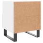 Mesita de noche madera de ingeniería blanco 40x35x47,5 cm