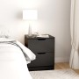 Mesitas de noche 2 uds madera de ingeniería negro 40x40x50 cm de vidaXL, Mesitas de noche - Ref: Foro24-326726, Precio: 102,6...
