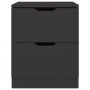 Nightstands 2 pcs engineered wood black 40x40x50 cm by vidaXL, Nightstands - Ref: Foro24-326726, Price: 101,16 €, Discount: %