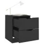 Nightstands 2 pcs engineered wood black 40x40x50 cm by vidaXL, Nightstands - Ref: Foro24-326726, Price: 101,16 €, Discount: %