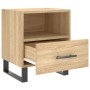 Mesita de noche madera de ingeniería roble Sonoma 40x35x47,5 cm